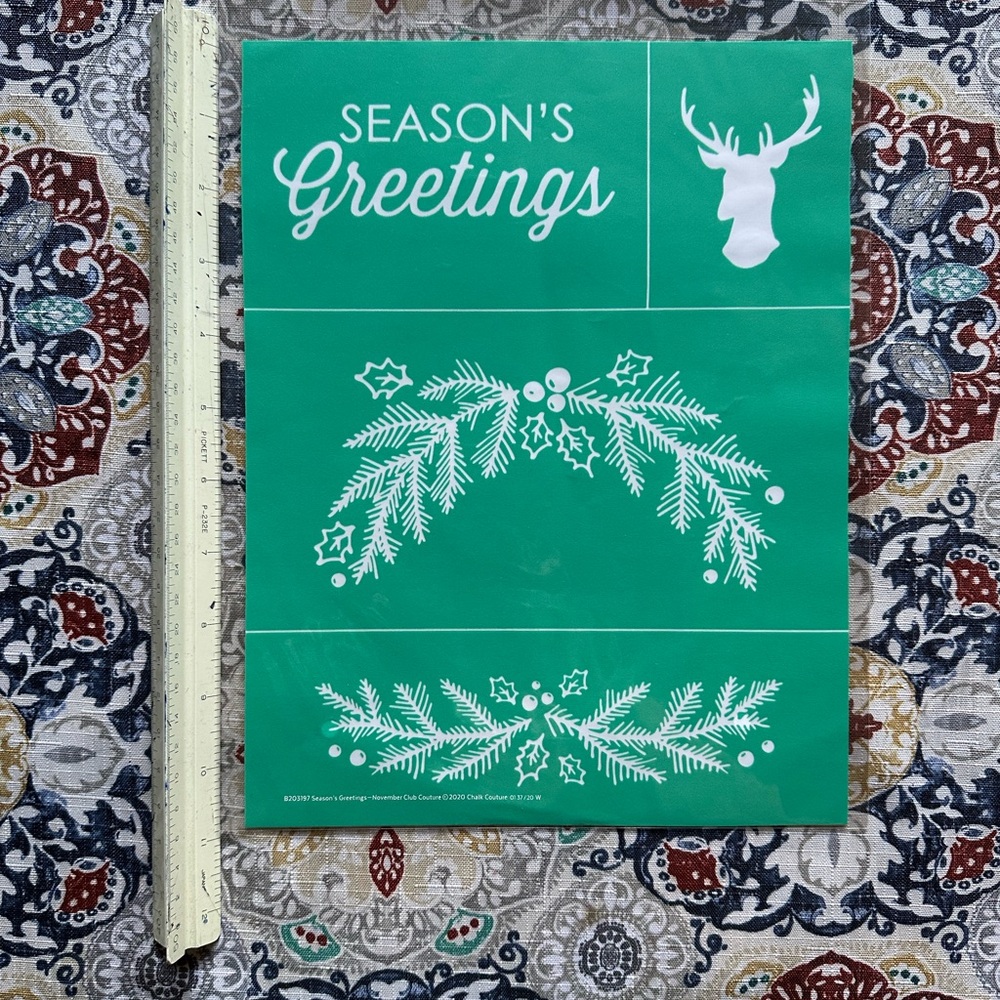 Chalk Couture Transfer-Season's Greetings